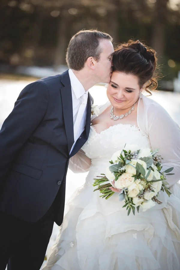 Soft romantic wedding portrait by Michelle Carpenter